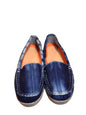 Women's Tie-Dye Pattern Indigo Loafer.