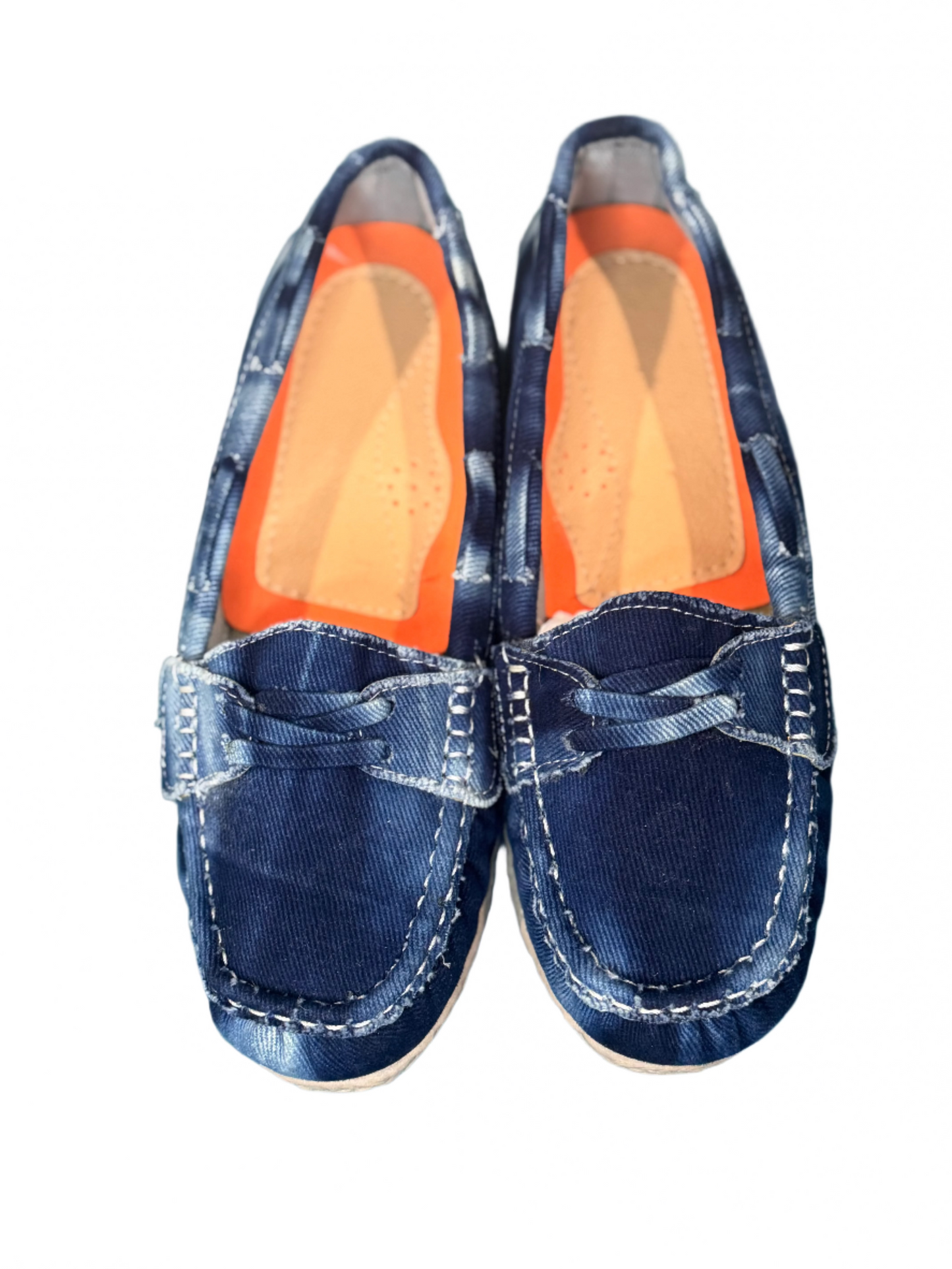 Women's Tie-Dye Pattern Indigo Casual Loafer